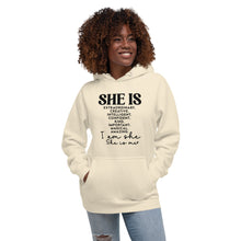 Load image into Gallery viewer, She Is Unisex Hoodie
