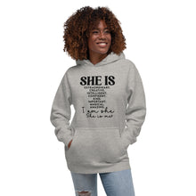 Load image into Gallery viewer, She Is Unisex Hoodie
