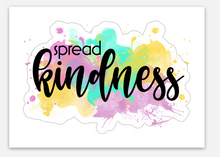 Load image into Gallery viewer, Spread Kindness Die Cut Sticker | Colorful Inspiration for Your Everyday
